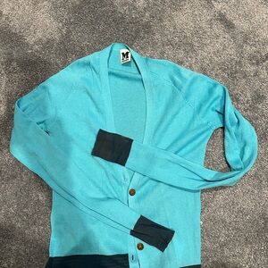 Missoni Blue and Black Cardigan Sweater